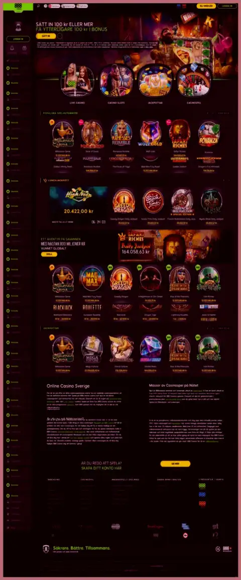 Вранье на страничках web-сервиса мошенников 888 Casino