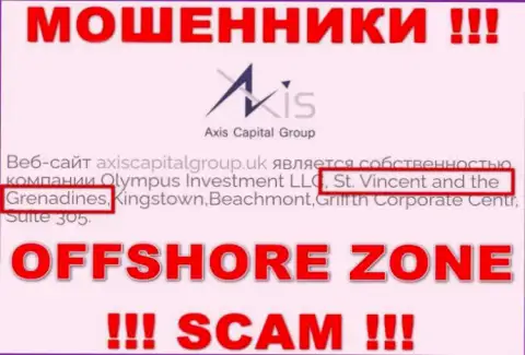 Axis Capital Group - это internet-мошенники, их место регистрации на территории St. Vincent and the Grenadines