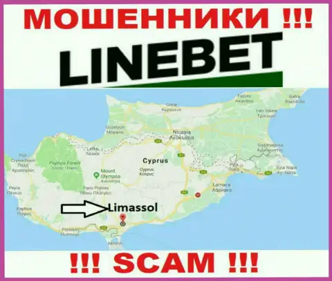 Прячутся интернет-обманщики Line Bet в офшорной зоне  - Cyprus, Limassol, будьте бдительны !!!