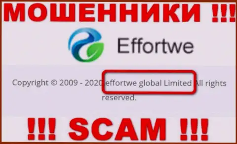 На сайте Effortwe365 Com сообщается, что Effortwe Global Limited это их юридическое лицо, но это не обозначает, что они солидны
