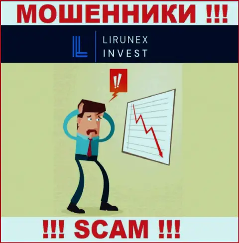 Вы также пострадали от мошенничества LirunexInvest Com, шанс проучить данных ворюг есть, мы посоветуем каким образом