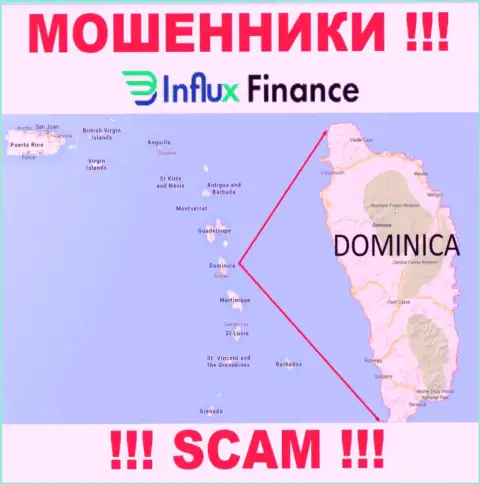 Компания InFluxFinance - internet мошенники, базируются на территории Commonwealth of Dominica, а это оффшор