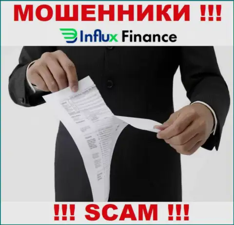 InFluxFinance не смогли получить разрешения на осуществление своей деятельности - это АФЕРИСТЫ