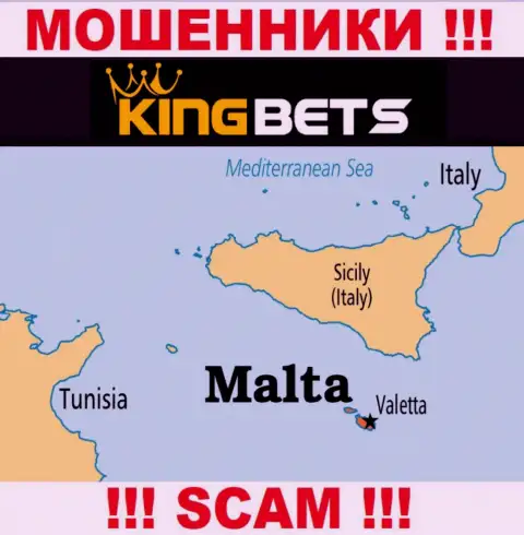 KingBets - это мошенники, имеют офшорную регистрацию на территории Malta