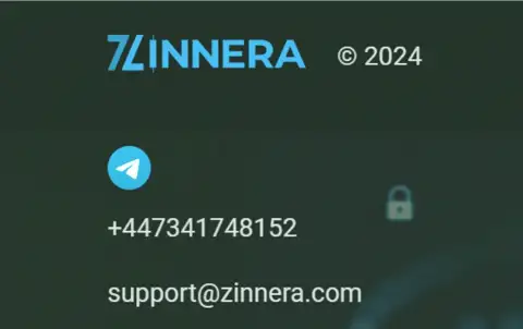 Контактная информация дилингового центра Zinnera